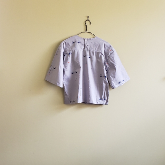 ETHICAL NWT Kowtow Artifact Top Faces Light Grey - Picture 3 of 3